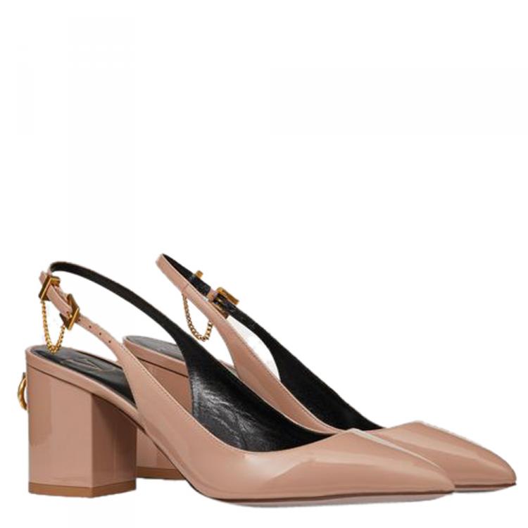 Valentino block discount heel pumps