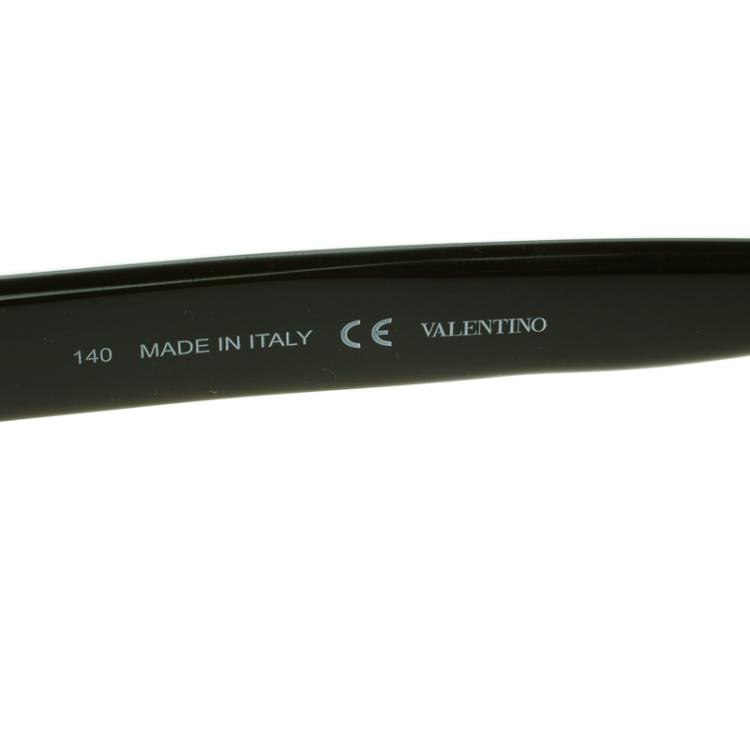 Pre Owned Valentino Pink Camouflage V670SC Rockstud Wayfarer Sunglasses