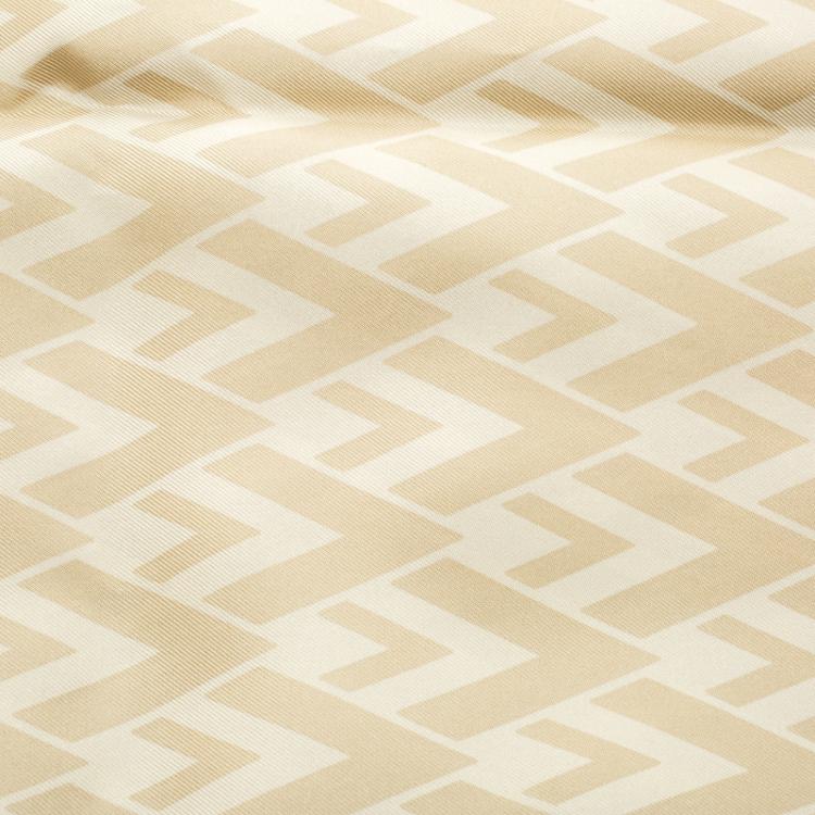 Pre Owned Valentino Beige Printed Silk Square Scarf