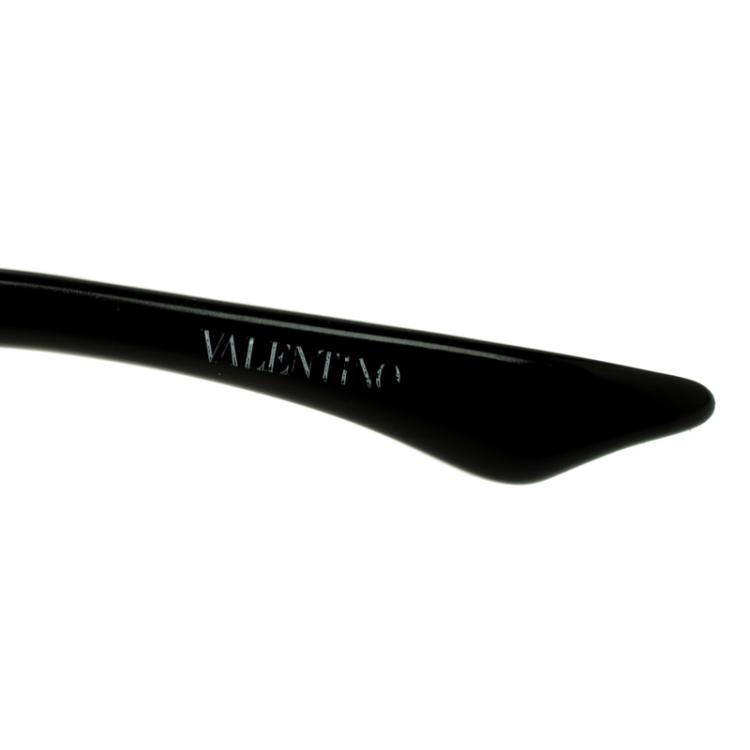 Pre Owned Valentino Grey 5628/S Crystal Embellished Round Sunglasses