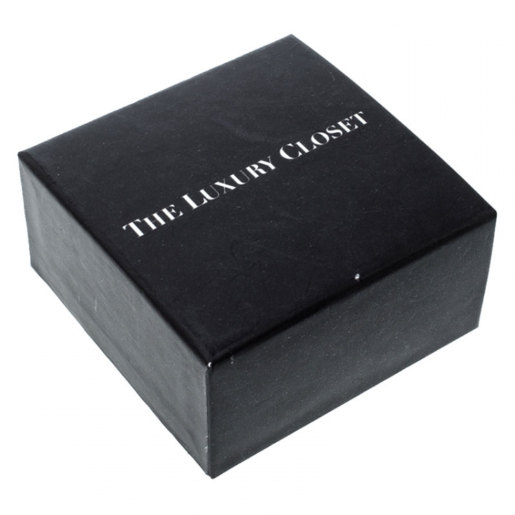 Pre Owned Valentino Black Leather Star Rolling Bracelet