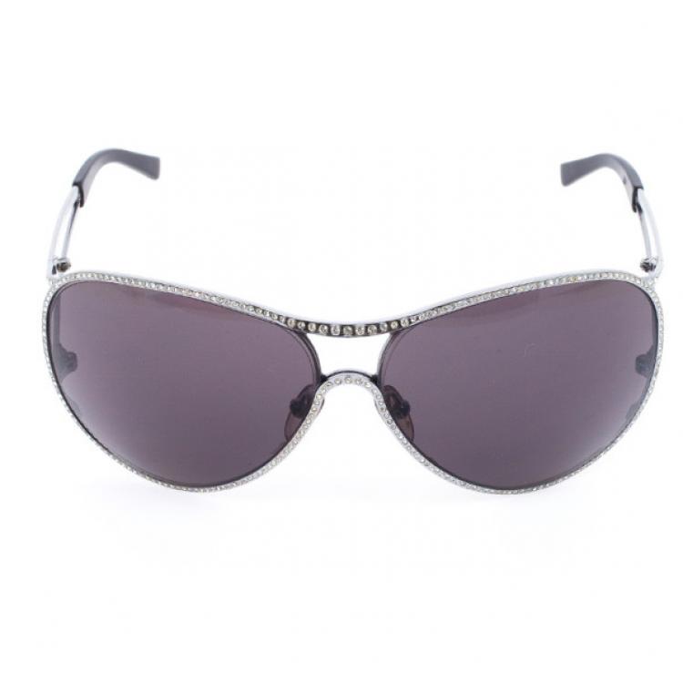 Pre Owned Valentino Embellished Women Aviators