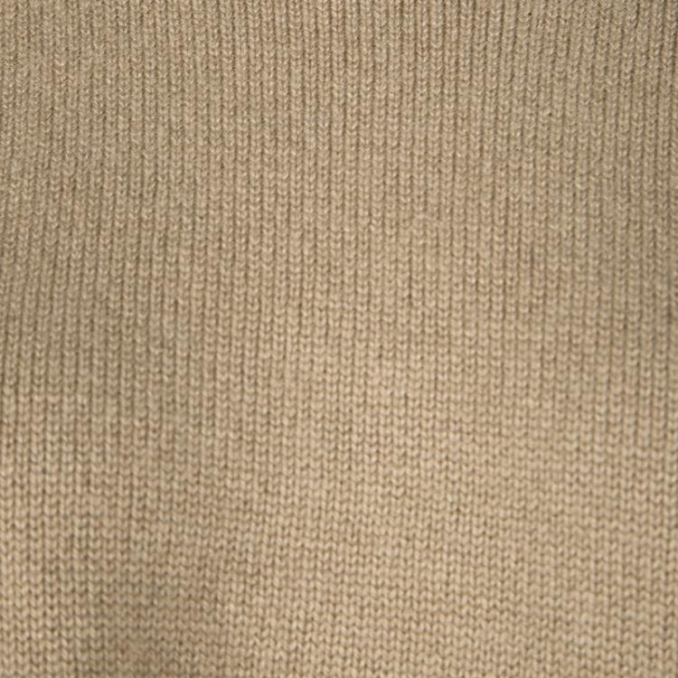 Pre Owned Valentino Brown Cape Style Cashmere Sweater L