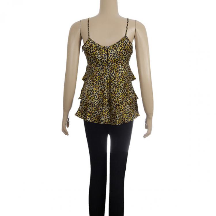 Pre Owned Valentino Silk Tank Top M