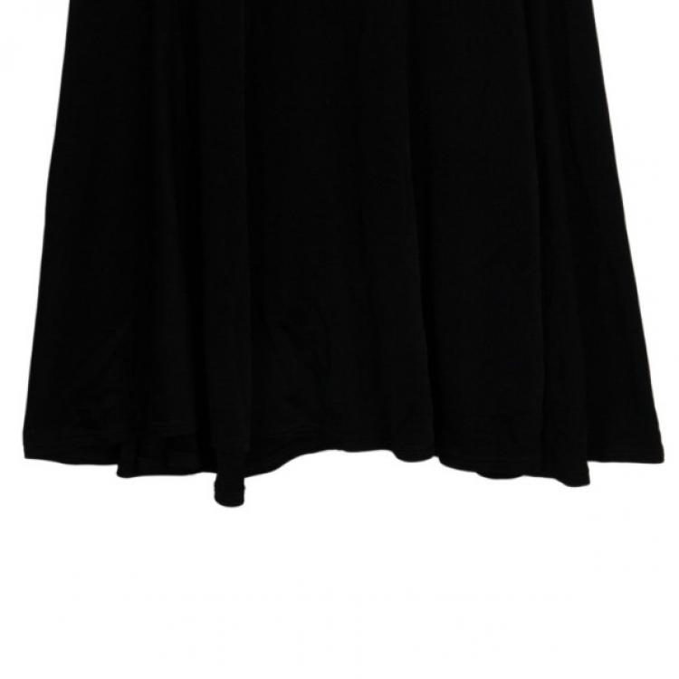 Pre Owned Valentino V Neck Stretch Dress S