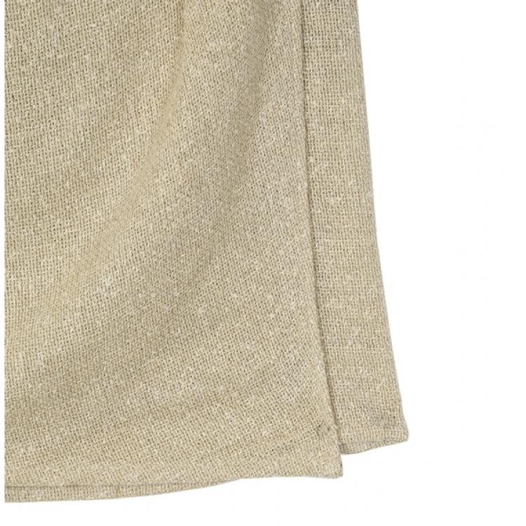 Pre Owned Valentino Linen Cream Skirt Suit L