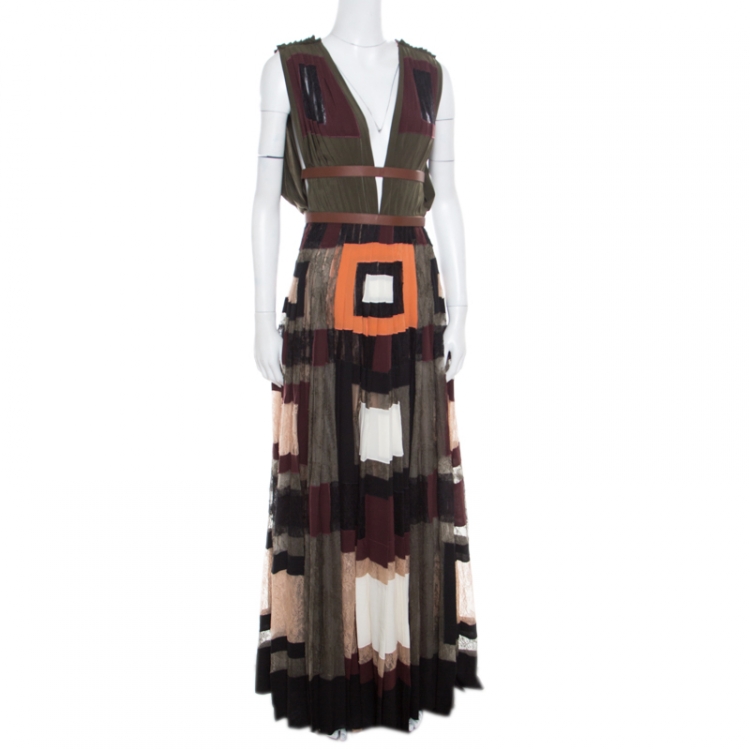 valentino colorblock dress