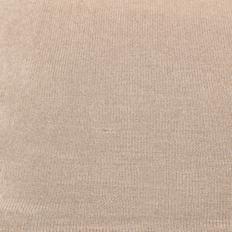 Pre Owned Valentino Beige Wool and Cashmere Floral Embellished Sleeveless Twist Front Top S