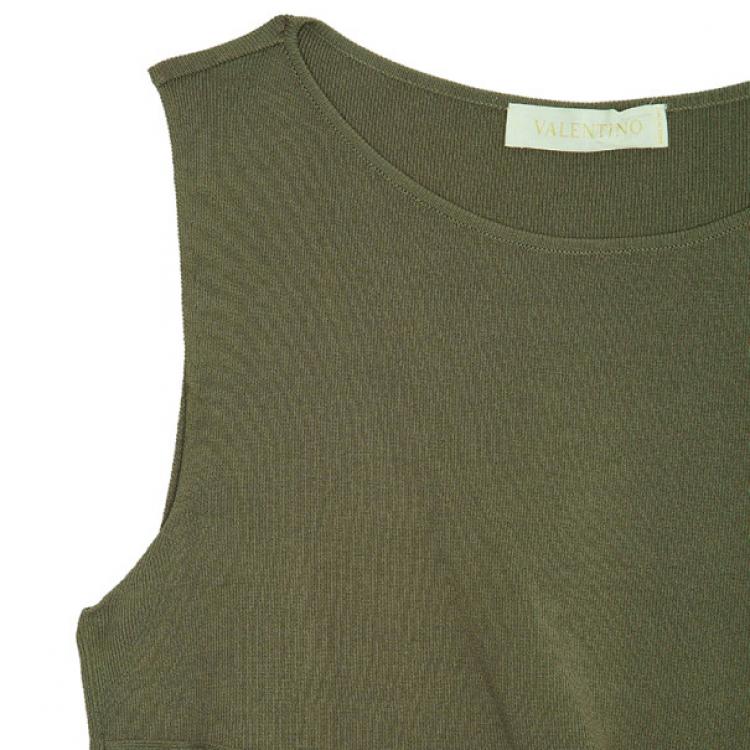 Pre Owned Valentino Sleeveless Knit Top S