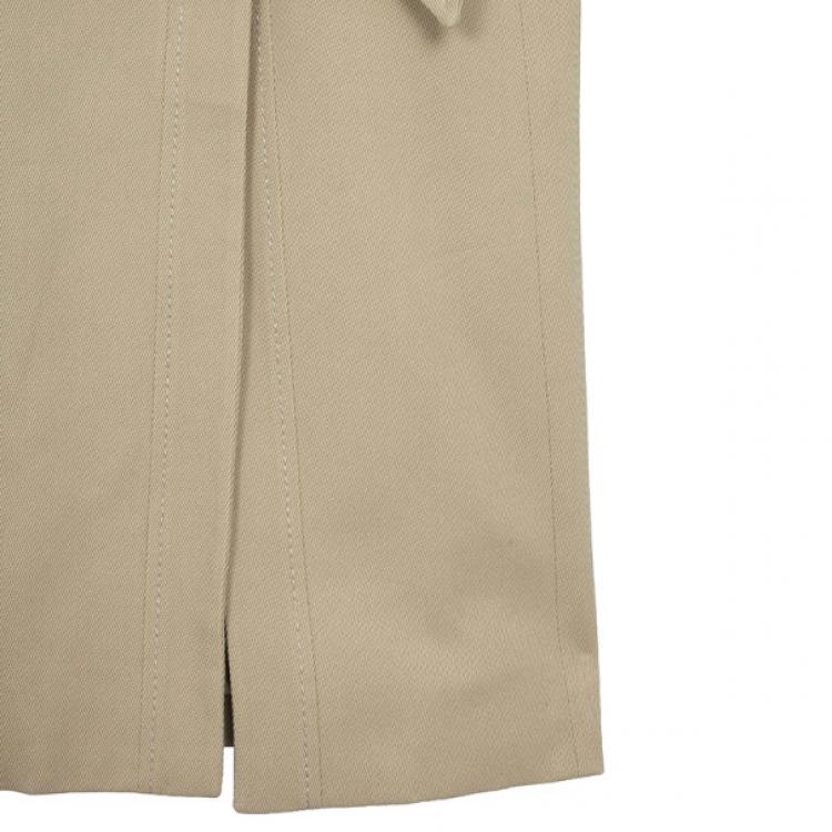 Pre Owned Valentino Trench Coat with Python Trimming L