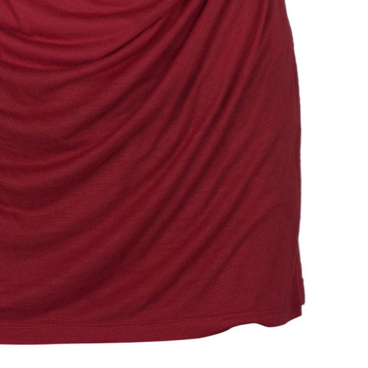 Pre Owned Valentino Floral Embellished Shoulder Top M