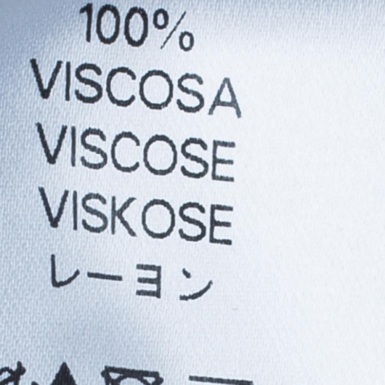 Pre Owned Valentino Floral Embellished Shoulder Top M