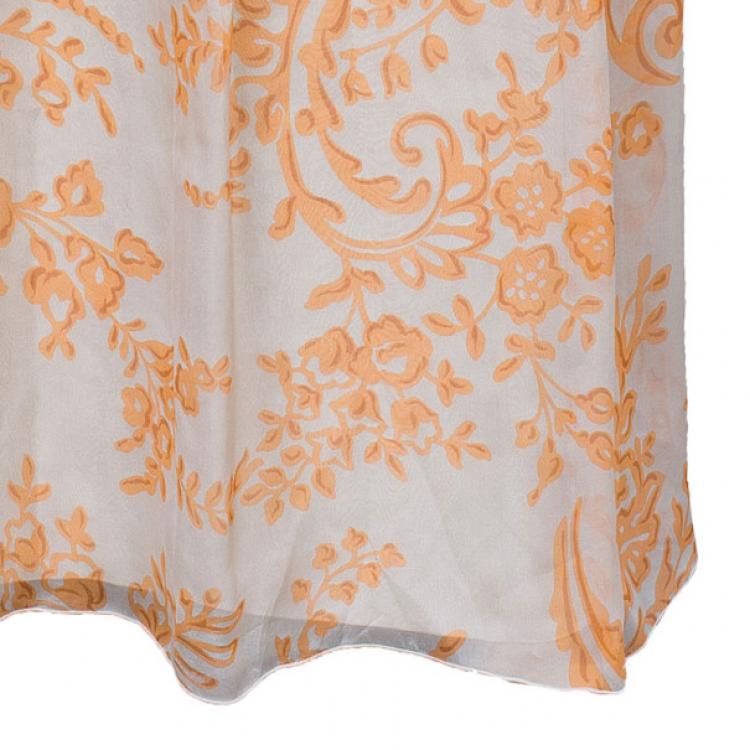 Pre Owned Valentino Abstract Print Skirt Set L