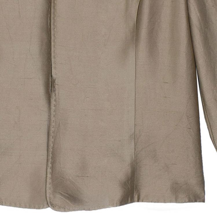 Pre Owned Valentino Champagne Silk Jacket XL