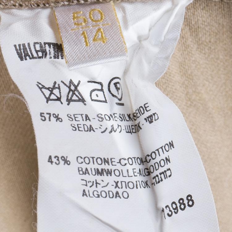 Pre Owned Valentino Champagne Silk Jacket XL