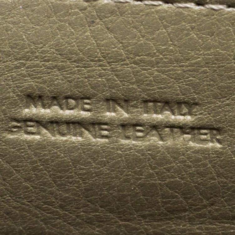 Pre Owned Valentino Beige Croc Embossed Leather Clutch