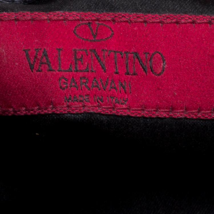Pre Owned Valentino Red Leather Petale Rose Dome Satchel