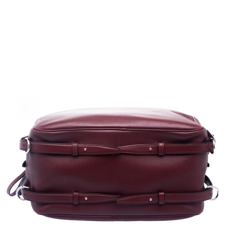 Pre Owned Valentino Burgundy Leather Bag