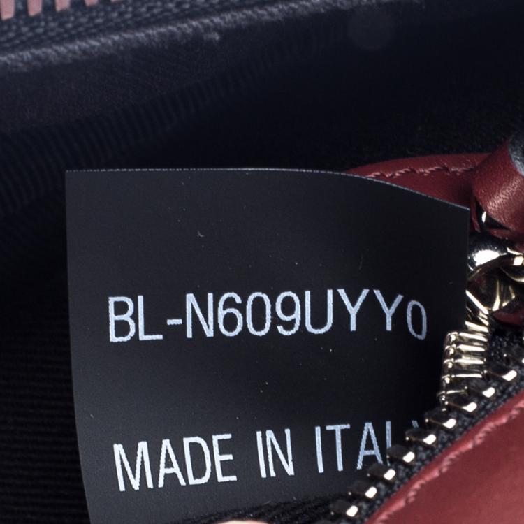 Pre Owned Valentino Burgundy Leather Bag