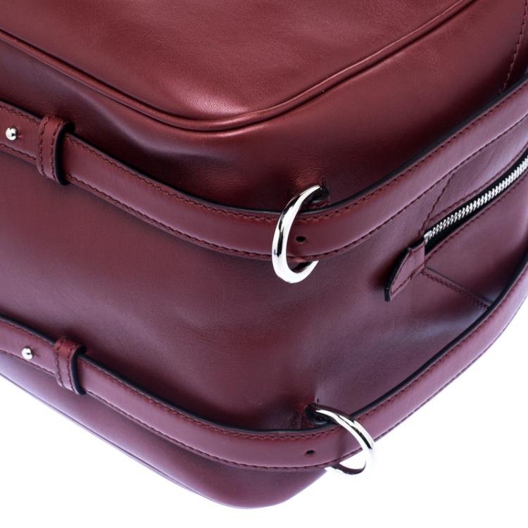Pre Owned Valentino Burgundy Leather Bag