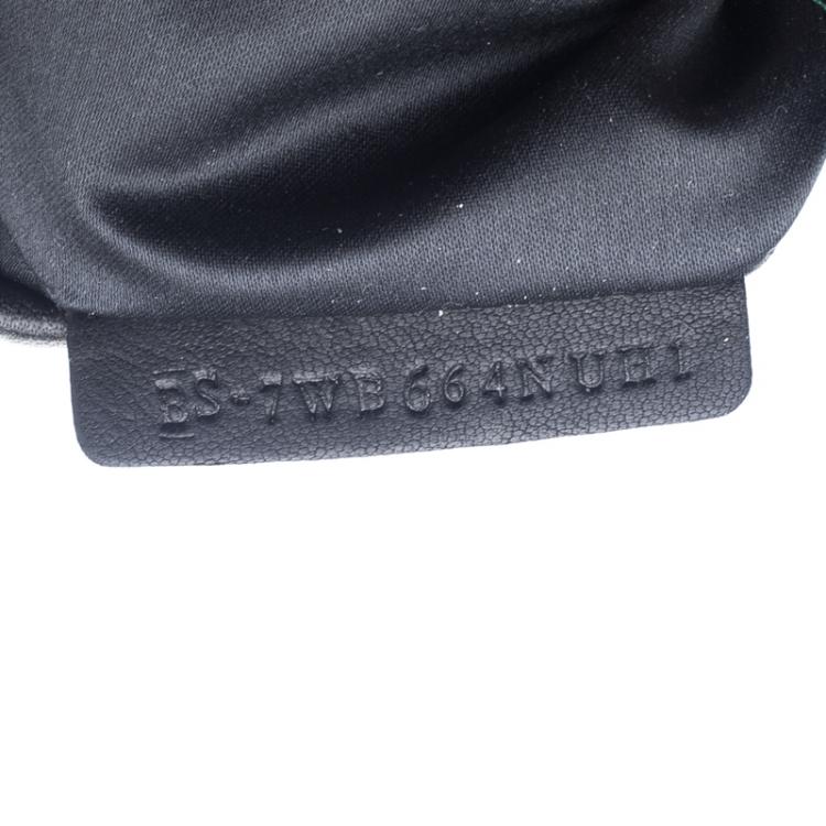 Pre Owned Valentino Black Leather Sequin Hobo