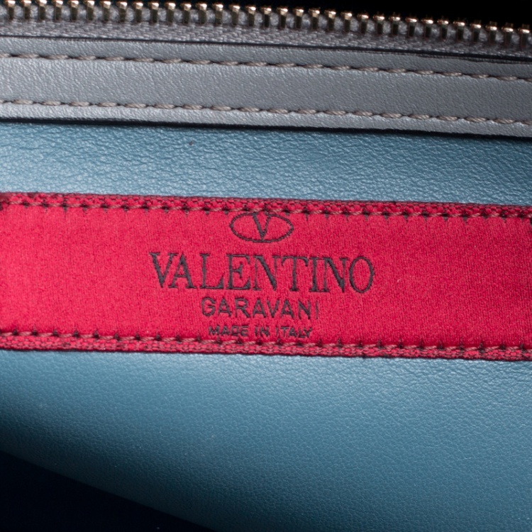 Pre Owned Valentino Multicolor Leather Mime Top Handle Bag