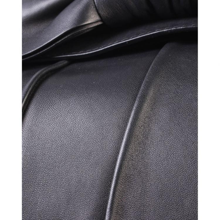 Pre Owned  Valentino Black Leather Big Bow Tote Bag