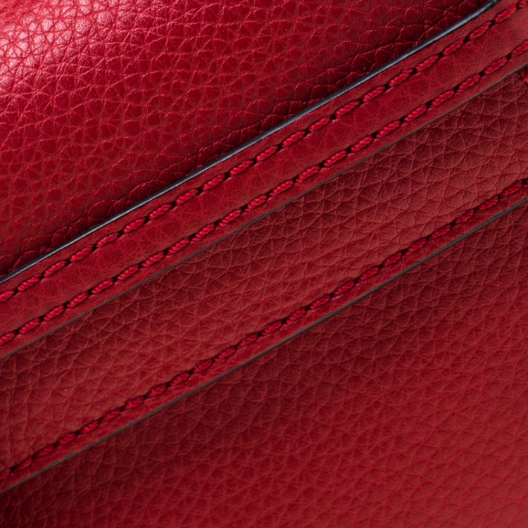 Pre Owned Valentino Red Leather Mini My Rockstud Croosbody Bag