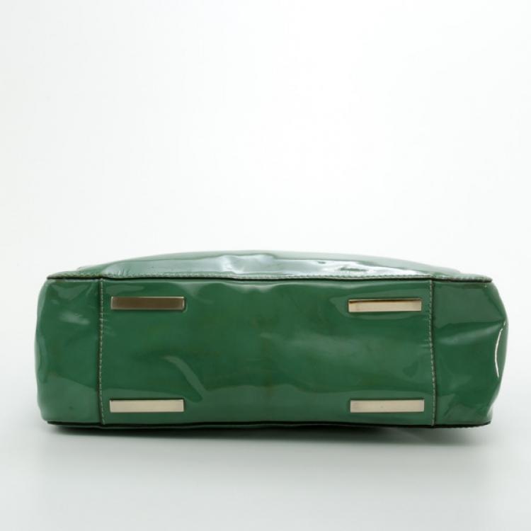 Pre Owned Valentino Patent Leather Demetra Bag