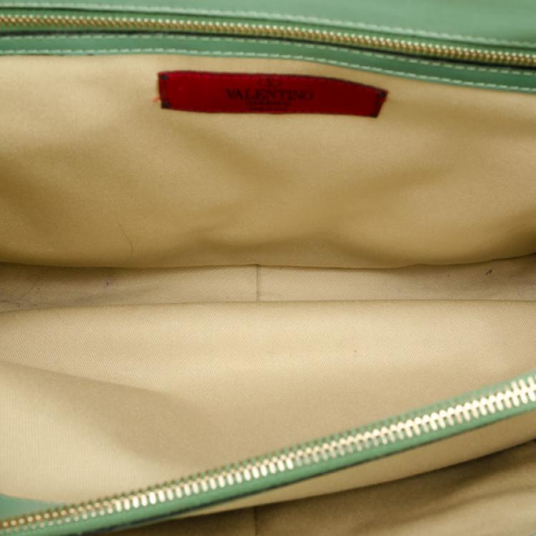Pre Owned Valentino Patent Leather Demetra Bag