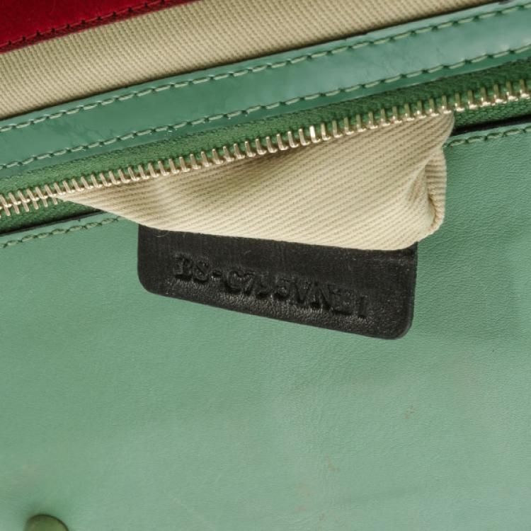 Pre Owned Valentino Patent Leather Demetra Bag