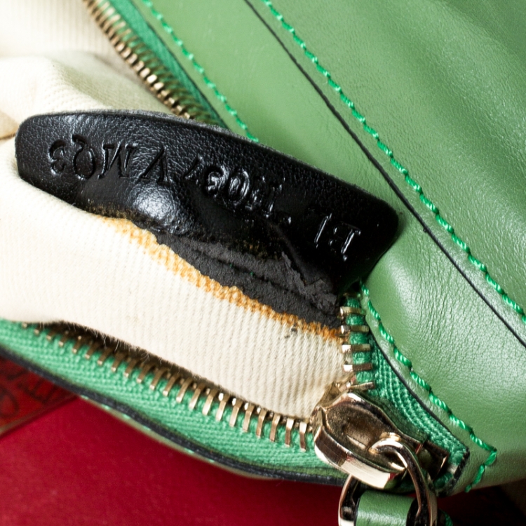 Pre Owned Valentino Multicolor Leather Small Rockstud Trapeze Tote