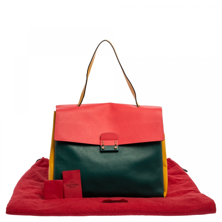 Pre Owned Valentino Multicolor Leather Mime Bag