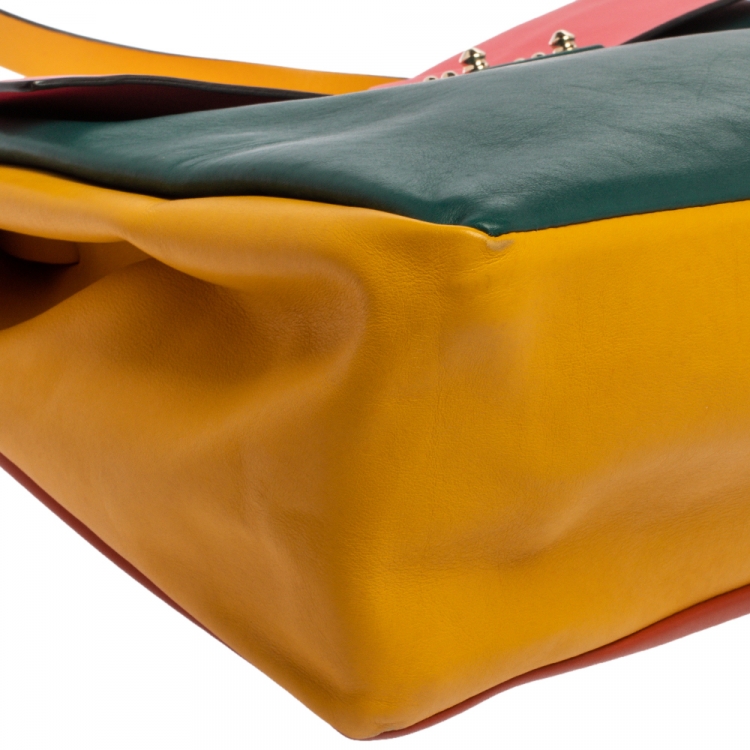 Pre Owned Valentino Multicolor Leather Mime Bag