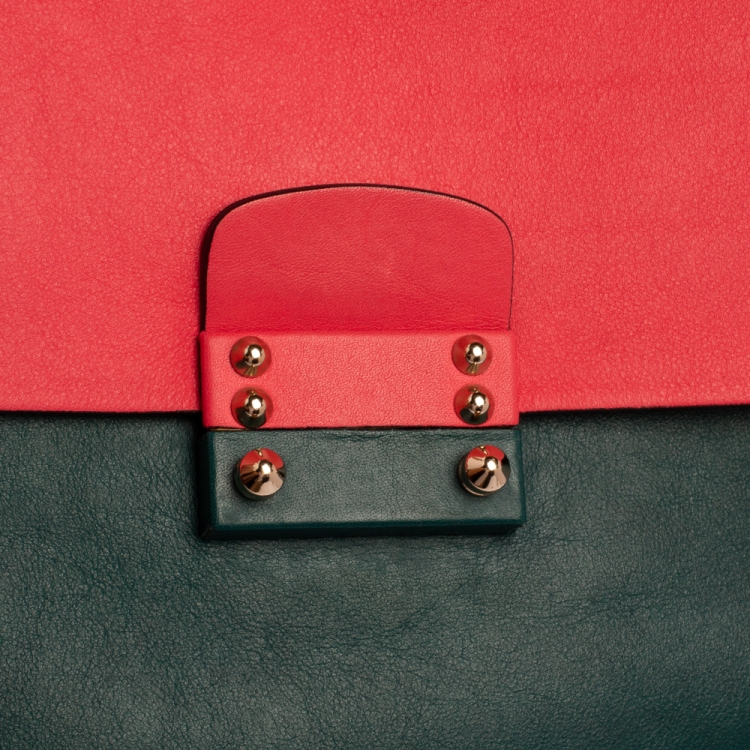 Pre Owned Valentino Multicolor Leather Mime Bag