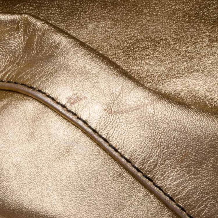 Pre Owned Valentino Nuage Handbag in Gold