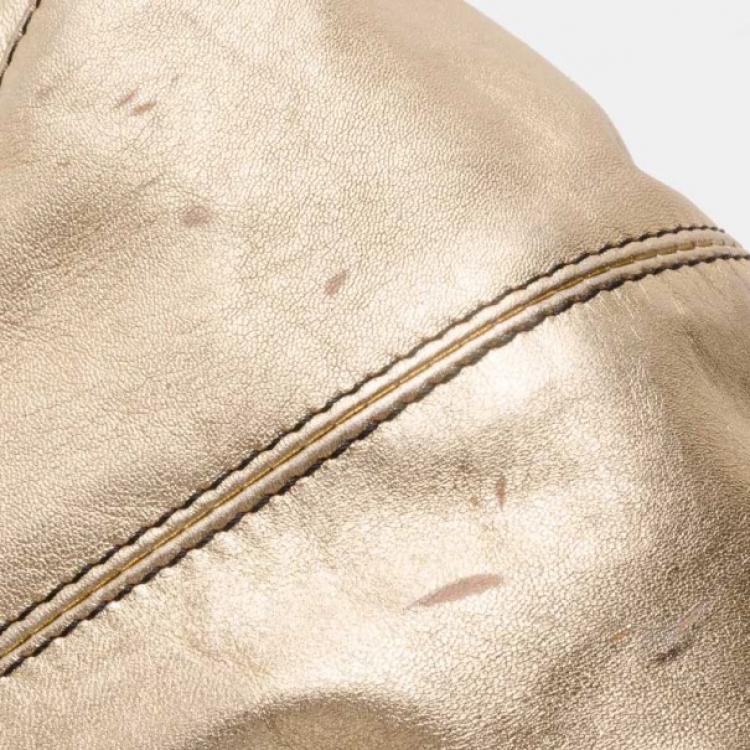 Pre Owned Valentino Nuage Handbag in Gold