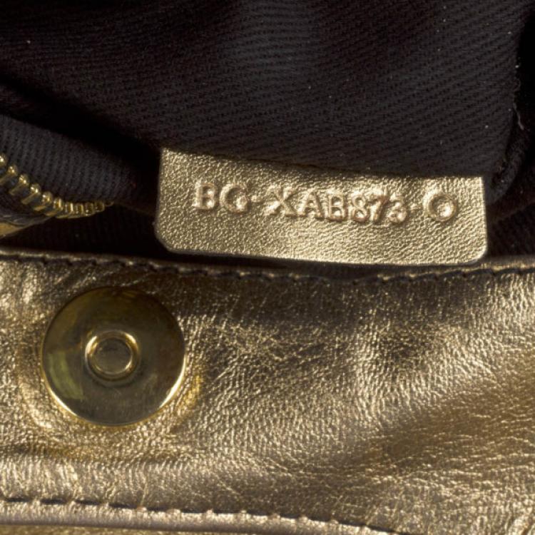 Pre Owned Valentino Nuage Handbag in Gold