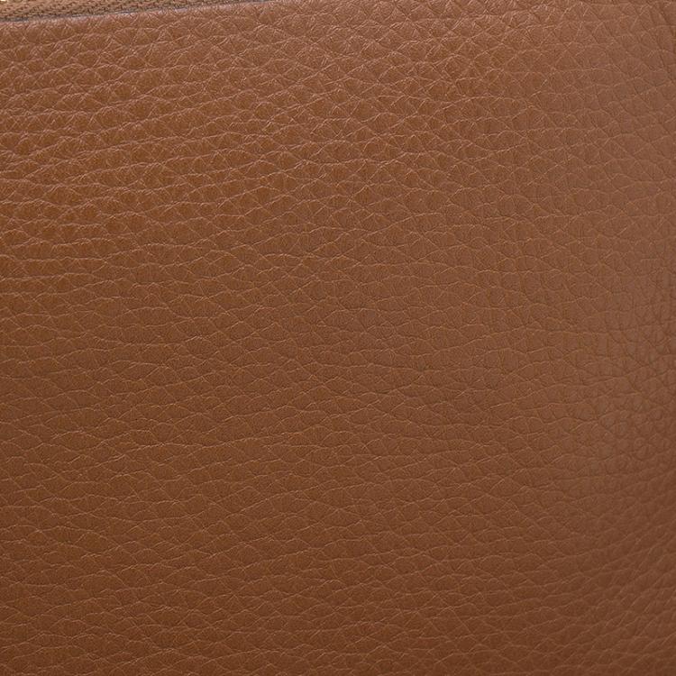 Pre Owned Valentino Brown Leather C Rockee Gryphon Fringe Clutch