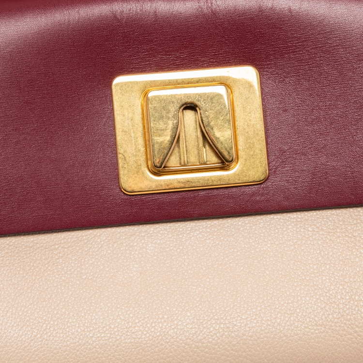 Pre Owned Valentino Multicolor Leather VRing Crossbody Bag