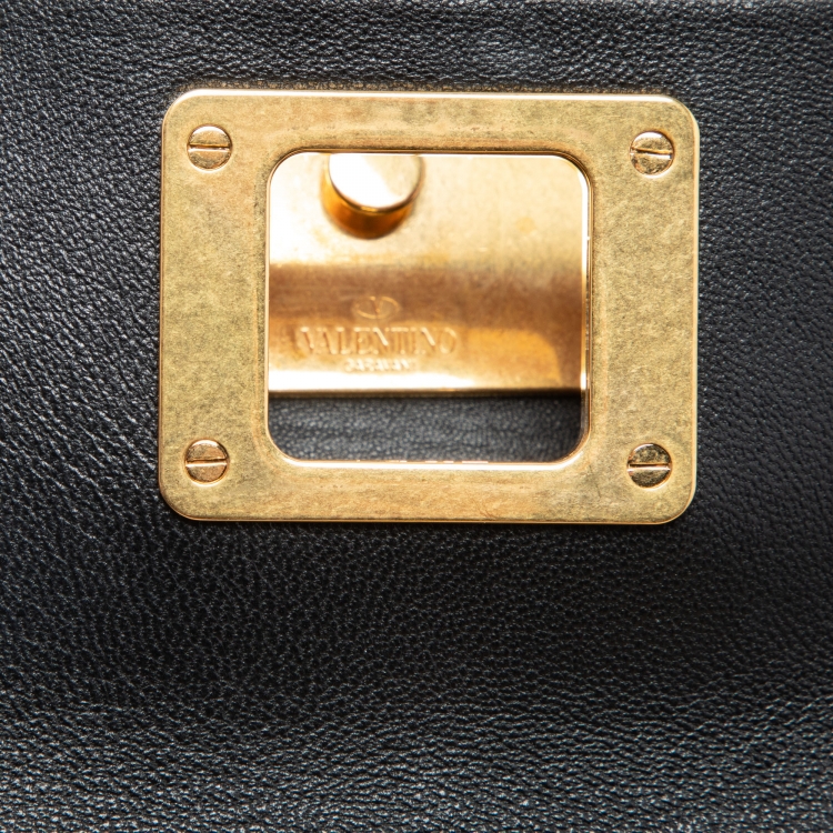 Pre Owned Valentino Multicolor Leather VRing Crossbody Bag