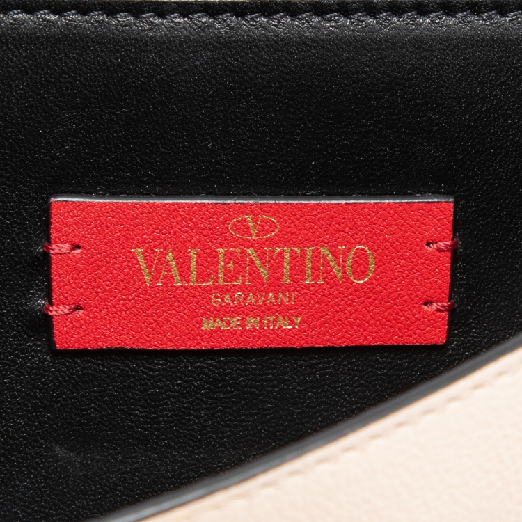 Pre Owned Valentino Multicolor Leather VRing Crossbody Bag