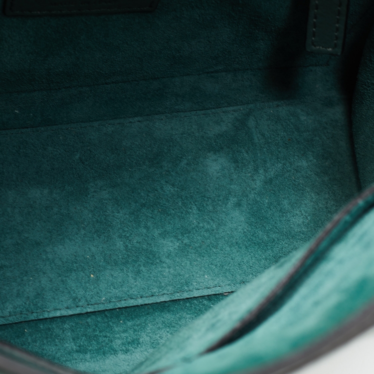 مملوكة مسبقًا Valentino Green Leather My Rockstud Top Handle Bag