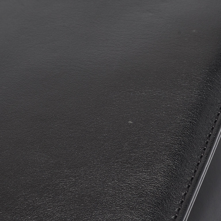 Pre Owned Valentino Black Leather Medium Rockstud Glam Lock Flap Bag