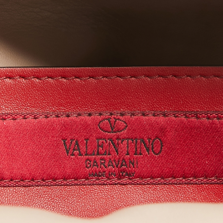 Pre Owned Valentino Old Rose Quilted Leather Rockstud Spike Backpack