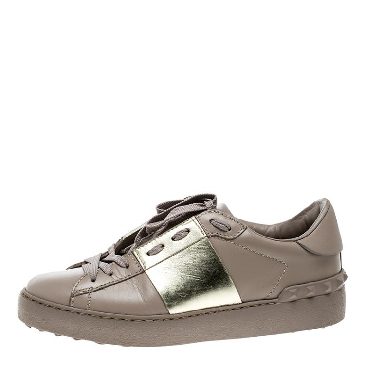 مملوكة مسبقًا Valentino Lilac Leather Open Sneakers Size 37