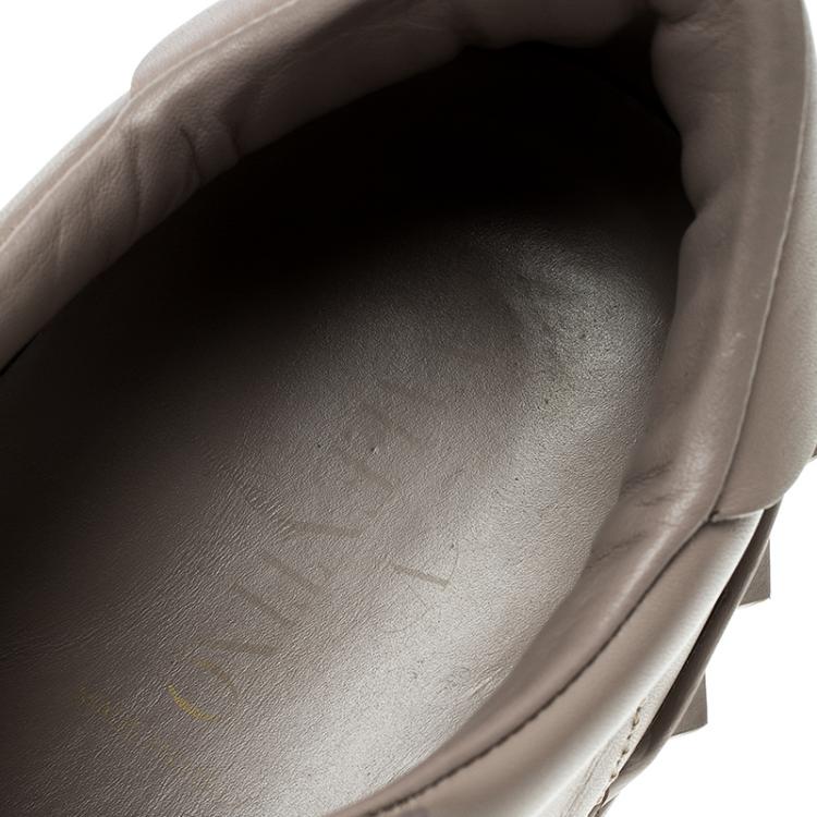مملوكة مسبقًا Valentino Lilac Leather Open Sneakers Size 37