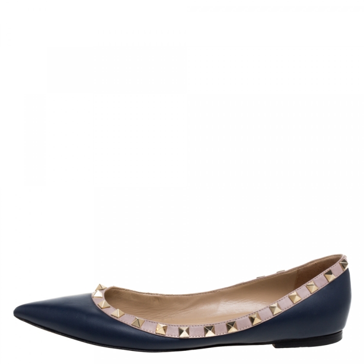 valentino flats blue