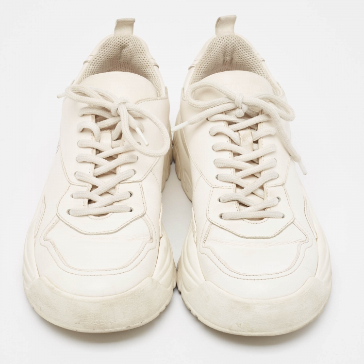 Pre Owned Valentino White Leather Gumboy Sneakers Size 38