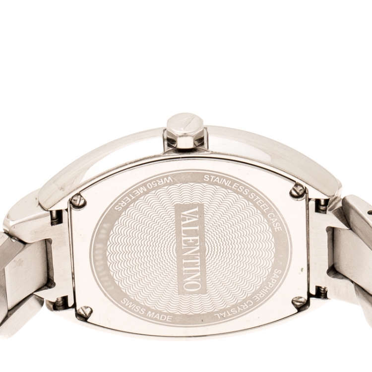 Pre Owned Valentino Mother of Pearl Stainless Steel Liaison V48 Women's Wristwatch 32 mm